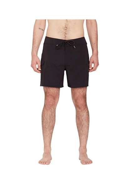 Volcom Lido Mod 16 Blk - ملابس سباحة قصيرة صلبة