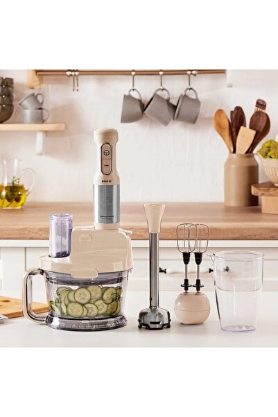 Karaca Mastermaid Premium Pro Paslanmaz Çelik Bıçaklı 2000W Mutfak Robotu, Soft Cream