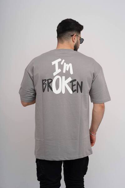 Est Estola Bărbați oversize 100% bumbac țesătură groasă cu textura Gât de bic...