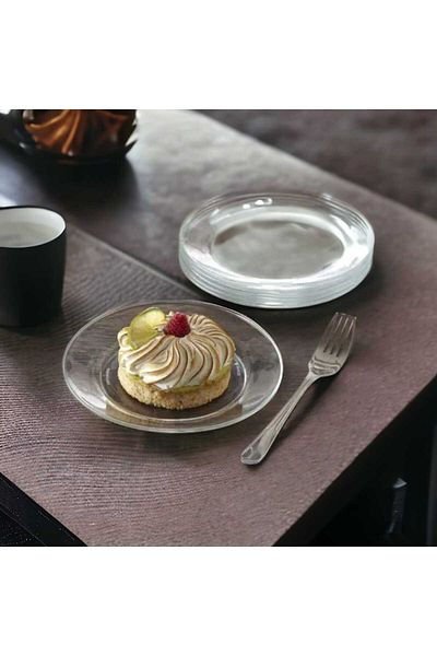 Luminarc Tempered Glass 19 Cm Cake Plate for 6 People