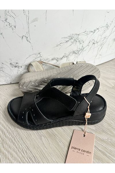 Pierre Cardin @ PC-53164 - ΜΑΥΡΑ ΣΑΝΔΑΛΙΑ ΜΕ ΚΑΡΤΕΛΑ ΜΕ ΠΟΔΙ