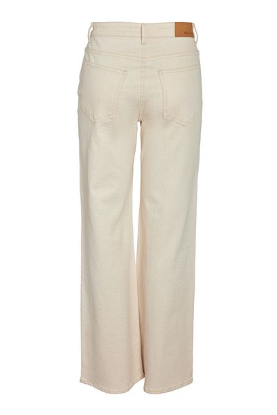 Noisy May NMYOLANDA NW WIDE JEANS ECRU