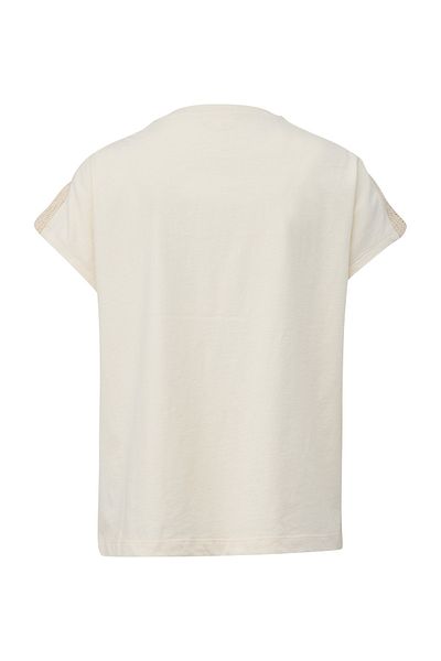 s.Oliver T-Shirt mit Häkelspitzen-Einsatz