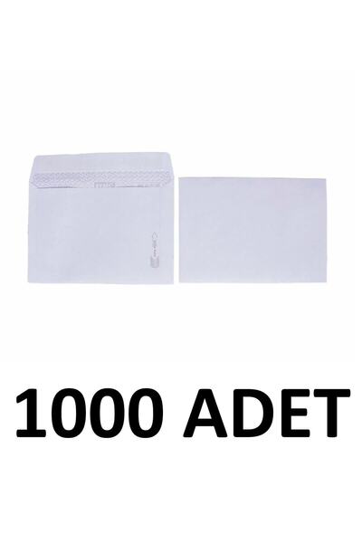 MTKardeşler 1000 Adet Mektup Zarfı 11.4 X 16.2 Cm 70 Gr Kendinden Yapışkanlı,...