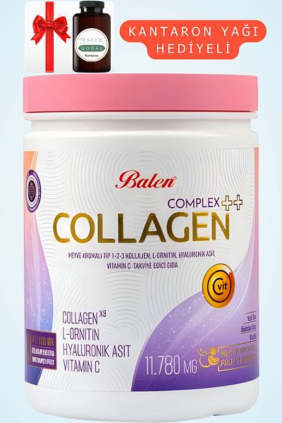 Balen Collagen Complex ++ Fruit Flavor - 1,2,3 Collagen and Vitamin C Supplement