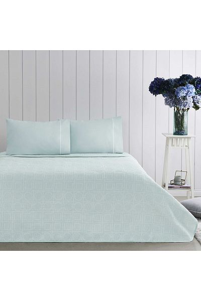 Taç Jacquard Doretta Mint Single Pique Set