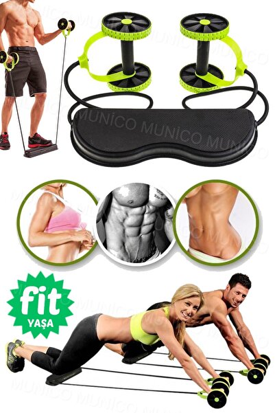 Munico Çift Tekerlekler Ab Rulo Çekme Halatı Karın Bel Zayıflama Eğitmeni Ev ...