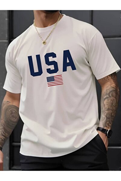 Advantage Tricou tricou Kod Advantage Usa imprimat oversize cu umăr jos