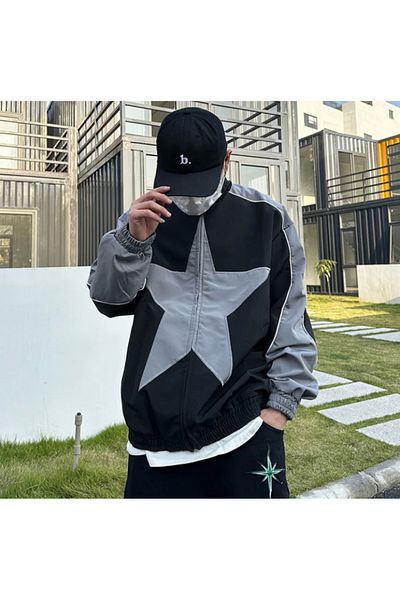 DEEFWEAR Y2k Baggy Parachute Unisex Jacket/Αδιάβροχο