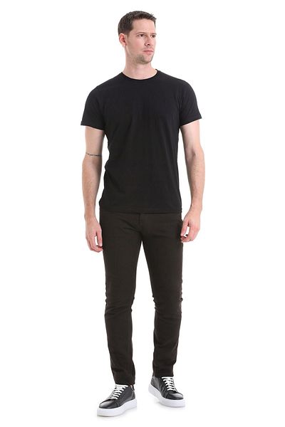 Hatemoğlu Καφέ παντελόνι από βαμβακερό καμβά Slim Fit - 5 τσέπες