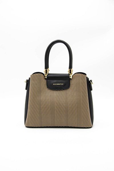 Silver Polo Silver & Polo Nut - Black Sp962 Women's Handbag