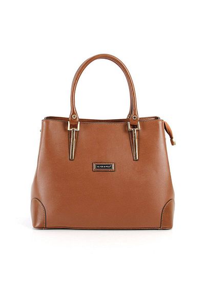 Silver Polo Silver & Polo Tan - Tan Sp667 Women's Handbag