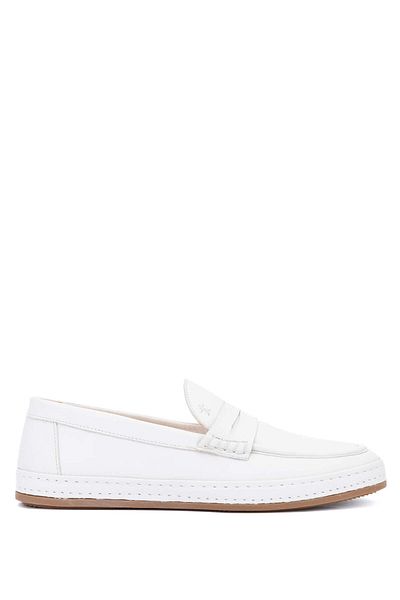 Tamer Tanca Men's Genuine Leather Beige Loafer Shoes