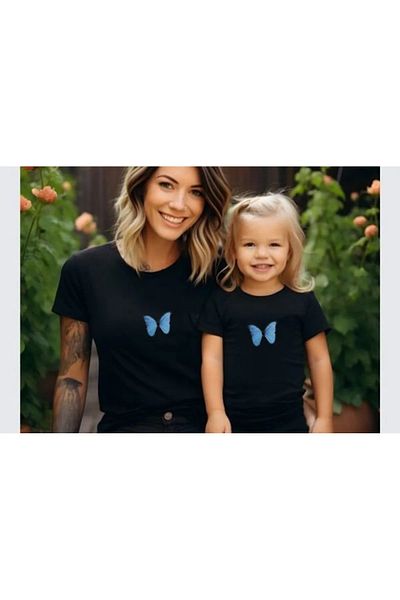 Modern Moda تي شيرت للأم والابنة (إضافة قطعتين في سلة لصنع مجموعة منتجات فردية)