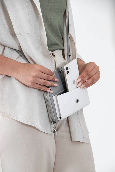 Silver Polo A.gray Sp921 - Silver Polo White Women's Strap Wallet