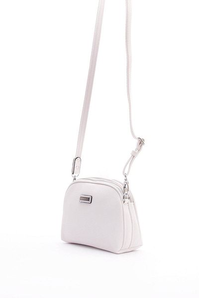 Silver Polo Silver & Polo White - Geantă de damă Sp765 albă