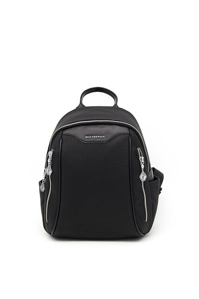 Silver Polo Silver & Polo Black - Black Sp906 Women's Backpack