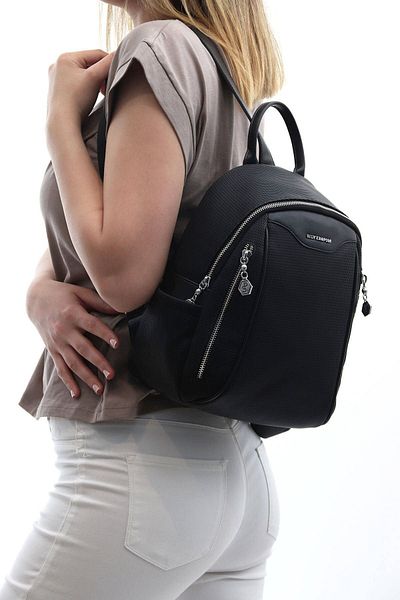 Silver Polo Silver & Polo Black - Black Sp906 Women's Backpack