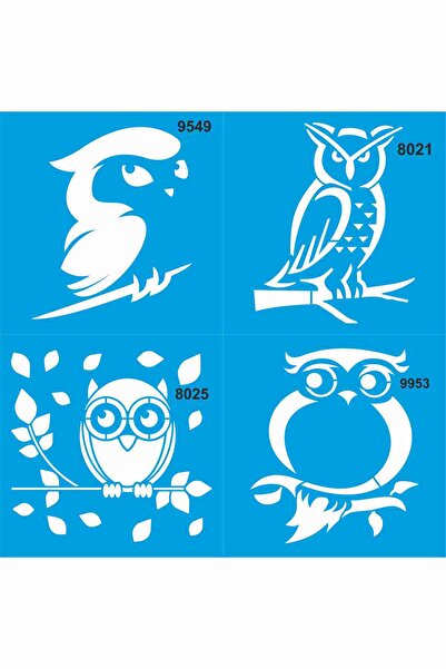 StencilSepeti 20x20 نموذج البوم مجموعة من 4