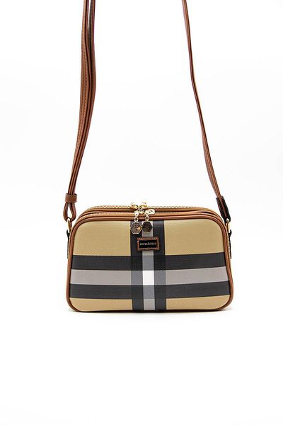 Silver Polo Silver & Polo Bej - Taba Sp899 Geantă Crossbody pentru femei