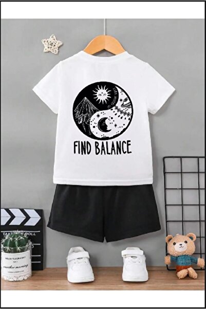 FRİENDS KİDS Σετ μπλουζάκι-σορτς για αγόρια/κορίτσια με στάμπα στην πλάτη  "F...