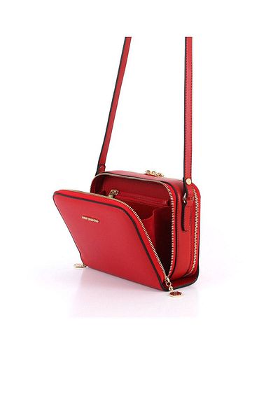 Silver Polo Silver & Polo Red - Geantă roșie Sp888 pentru femei