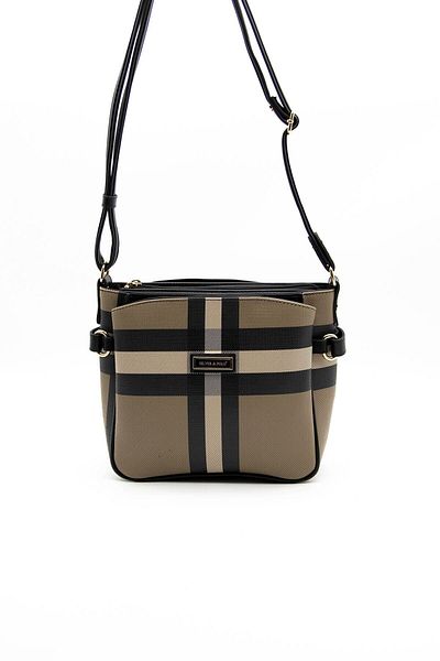 Silver Polo Geantă de damă Silver & Polo Brown - Negru Sp884