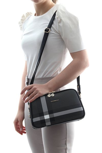 Silver Polo Silver & Polo Black - Black Sp899 Geantă crossbody pentru femei