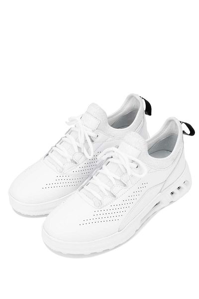 Tamer Tanca Men's White Genuine Leather Sneakers - Sports Shoes