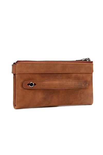 PİGADO La'Graccio Genuine Leather Men's Wallet with Phone Holder Placket and Zipper