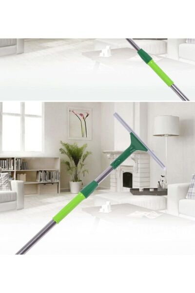 Genel Markalar Teleskopik Çubuk Çift Taraflı Pencere Temizleme Cam Temizlik +...