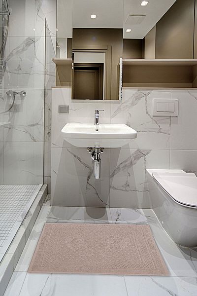Mira Home Кърпа за крака, 100% памук, мека и абсорбираща, 50x70 см