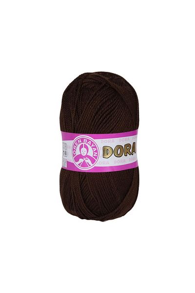 Ören Bayan Dark Brown Dora Knitting Yarn - Knitted (083)