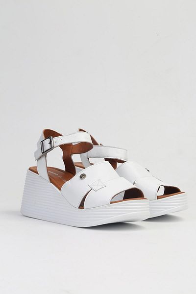 Pierre Cardin ® |   Pc-7061 White-Women's Wedge Heel Shoes