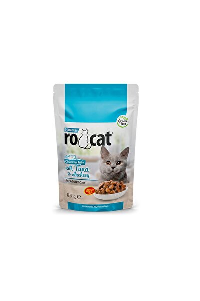 Rocat Ton Balıklı Ve Hamsili Yetişkin Kedi Pouch Mama 85 gr