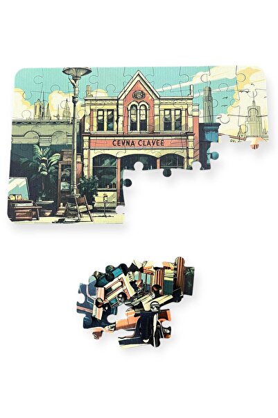 esatoys Ahşap Classic Car Mini Puzzle | 4 Yaş 54 Parça