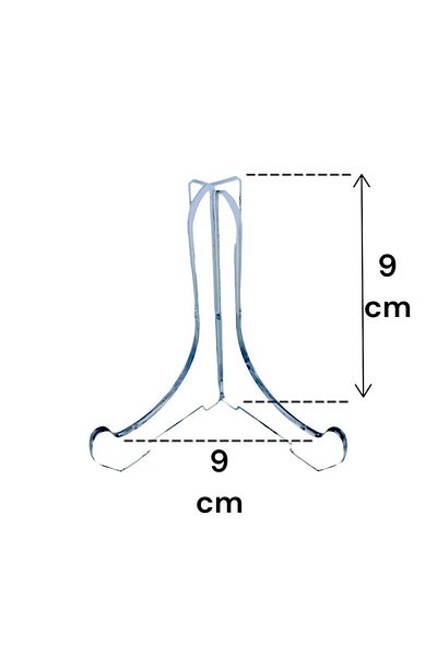 Tek-İş 9 X 9 cm Interlocking Display Legs - Stand Plexiglass Knight with Frame Plates