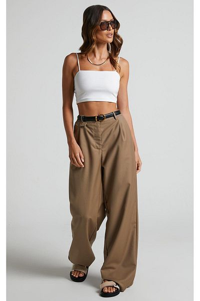 Seeh White Basic Women's Crop Sh147