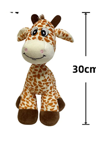 LRS STORE لعبة الزرافة القطيفة اللطيفة للنوم واللعب مقاس 30 سم عالية الجودة