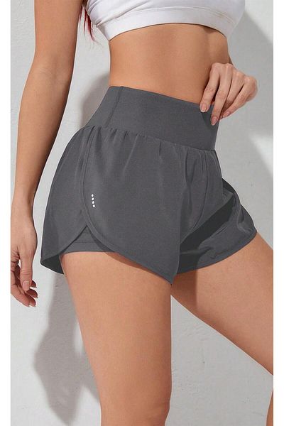 GHASSY CO. Ghassy Co. Women's 2 in 1 Running Sports Athletic Gym Phone Pocket Short Leggings Shorts