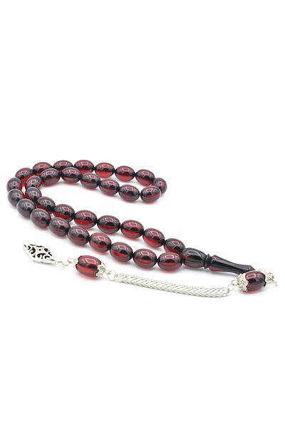 Murty99 Tobă de vulpe cu tijă Chubby Bezi Cut Red Crimping Amber Tasbih