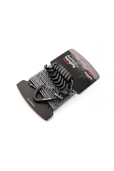 Naturehike Çok Fonksiyonlu Kancalı Ayarlanabilir Asma Ipi 4.3 Mt Dark Grey