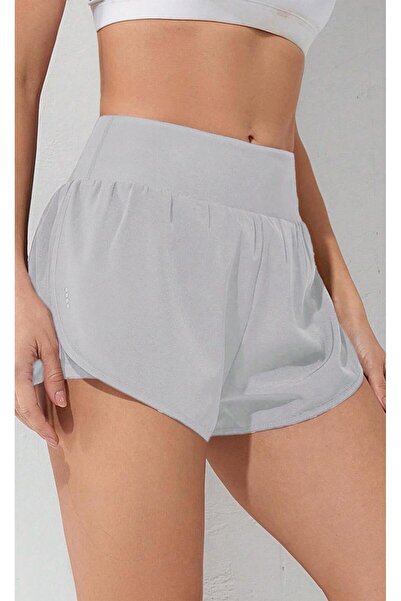 GHASSY CO. Women's 2 in 1 Running Sports Athletic Gym Phone Pocket Short Leggings Shorts