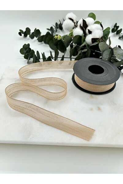 lenagiftworkshop Panglică Nopeli de in 20 mt - 2,5 cm