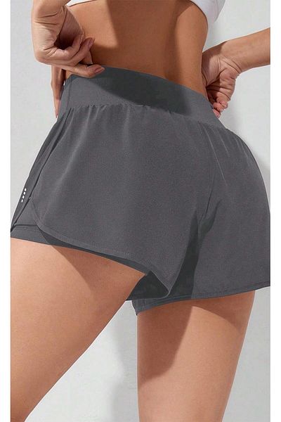 GHASSY CO. Ghassy Co. Women's 2 in 1 Running Sports Athletic Gym Phone Pocket Short Leggings Shorts