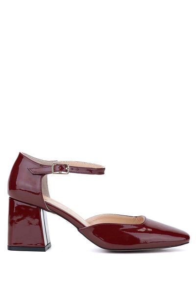 Tamer Tanca Women's Vegan Burgundy Heeled Shoes