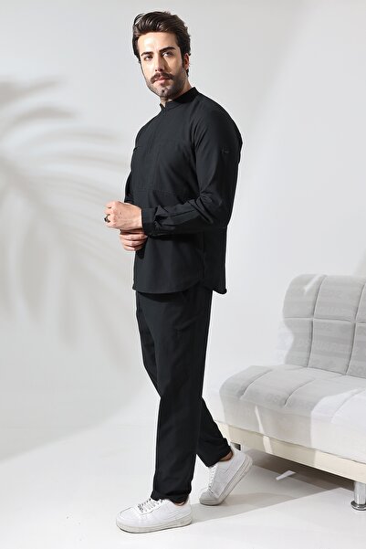 Reis Shirt Suit - Black