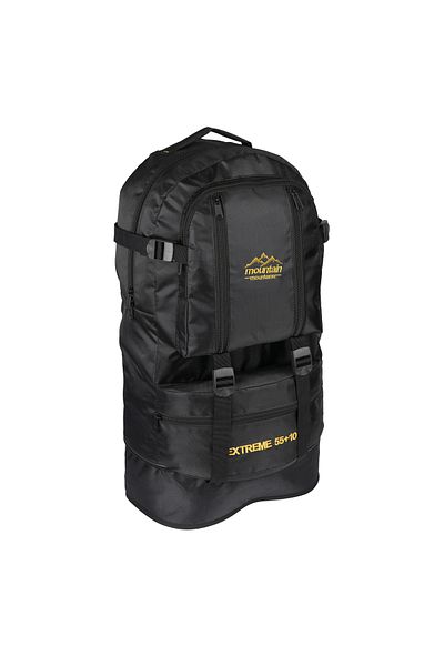 RKY SERENITY MOUNTAIN Bellows Mountaineer Backpack 65 Liter Capacity-Camping Bag Black