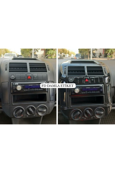 FD OTOMOTİV فولكس واجن بولو 2001-2009 مجموعة قشرة الماهوجني لون أسود بيانو
