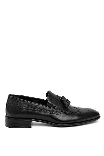 Ayakkabı Fuarı Elit MABR617-1C Ανδρικά Παπούτσια Classic από γνήσιο δέρμα Μαύρα